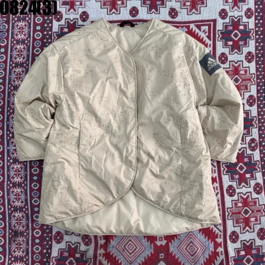 [BUNJANG] Adidas Lightweight Padded Jacket Beige XS / 아디다스 경량 패딩 자켓 베이지 xs 8/24
