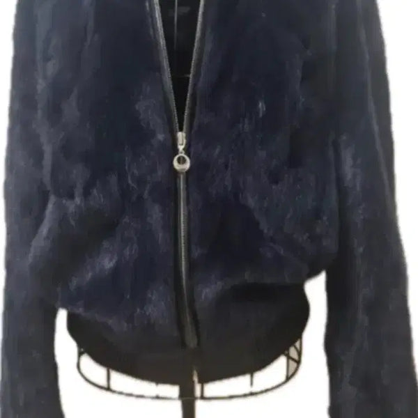 [BUNJANG] Ansich Natural Mink Bomber Jacket Bluezong S / 최종가)Ansich 천연모피 밍크 봄버 자켓 블루종 S