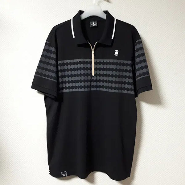 [BUNJANG] W.ANGLE Collar Short Sleeve Golf T-Shirt Size 105 / 105/W.ANGLE 카라 반팔 골프 티셔츠/1621/상의