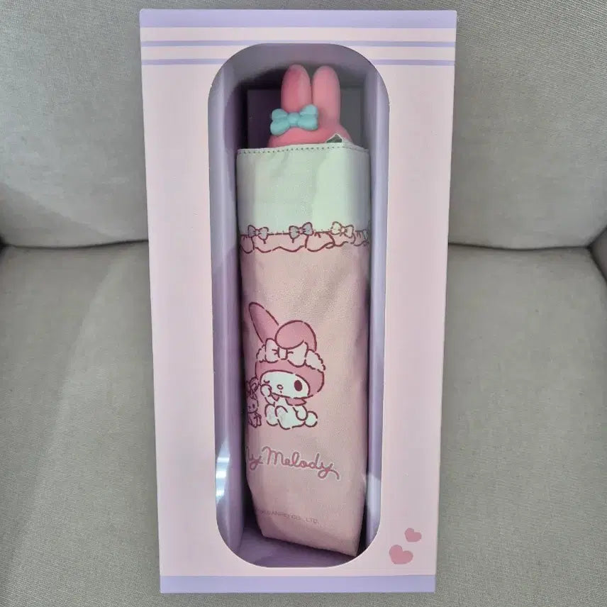 [BUNJANG] My Melody Pink Rabbit Folding Umbrella (Sealed) / [미개봉] 마이멜로디 핑크 토끼 접이식 우산