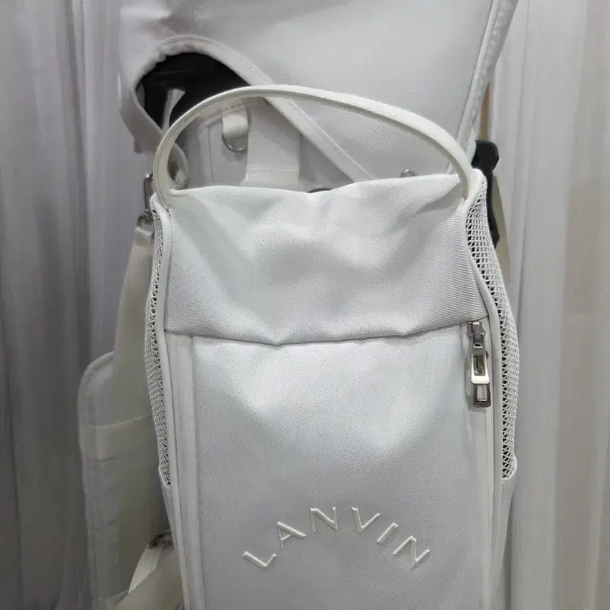 [BUNJANG] The Handsome Lang/em Blanc White Caddy Bag / 한섬 랑방블랑 화이트 캐디백