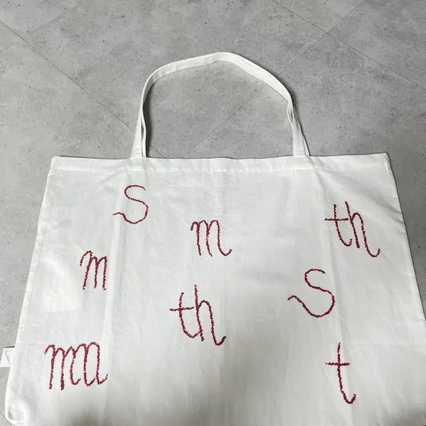 [BUNJANG] Smooth Mood Shoom Cotton Bag Red / 스무드무드 에코백 Shoom Cotton Bag Red 슘 코튼 백
