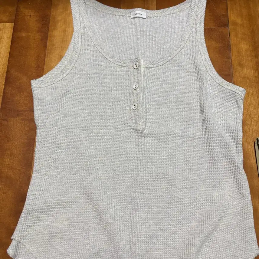 [BUNJANG] Monoha Sleeveless T-shirt Gray / 모노하 나시