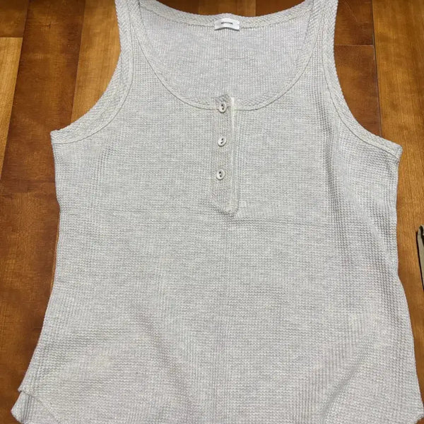 [BUNJANG] Monoha Sleeveless T-shirt Gray / 모노하 나시