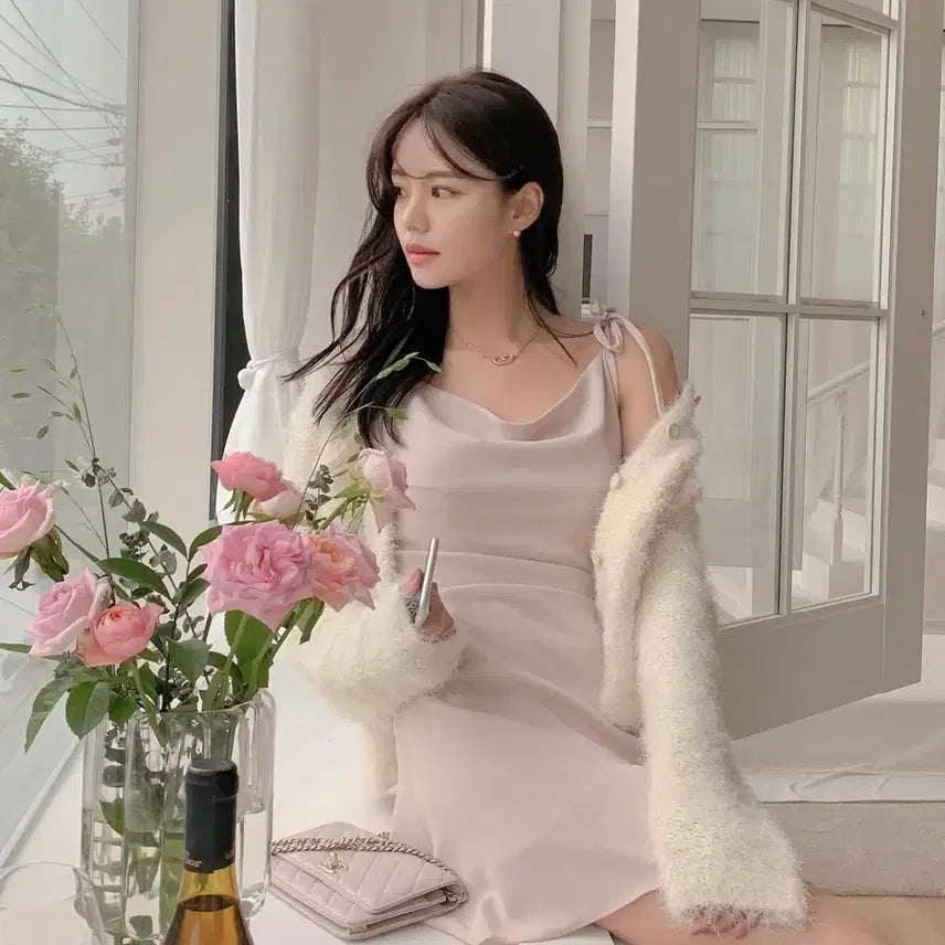[BUNJANG] HAWA Slim Mini Dress Pink / 하와(HAWA) 슬림 미니 원피스 핑크