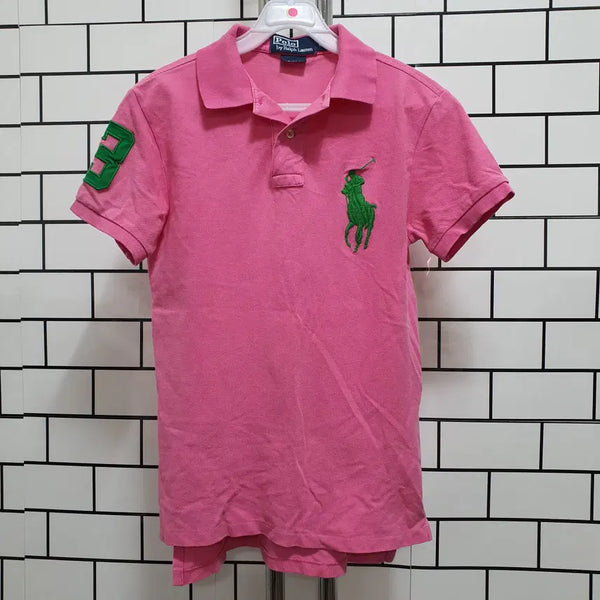 [BUNJANG] Polo Big Logo Short Sleeve Polo Shirt / 분-90 폴로 빅로고 반팔카라티