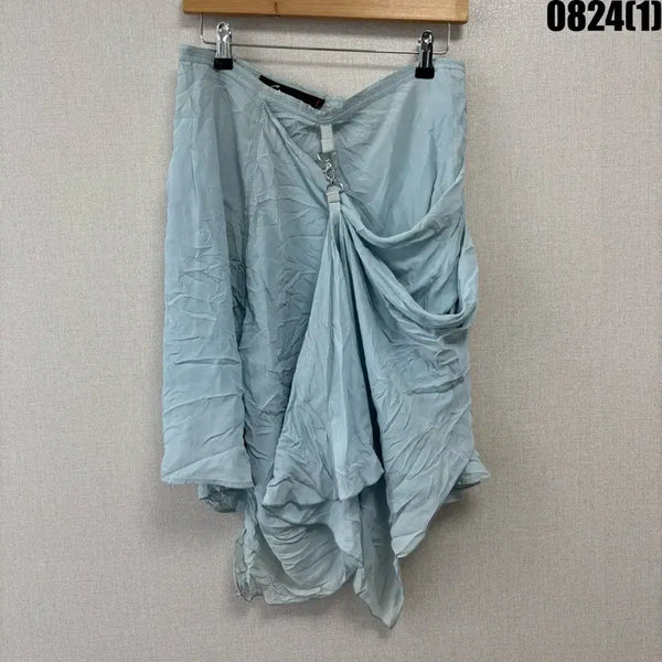 [BUNJANG] GUELFA Sky Blue Wrap Skirt Size 40 / GUELFA 하늘색 랩 스커트 40