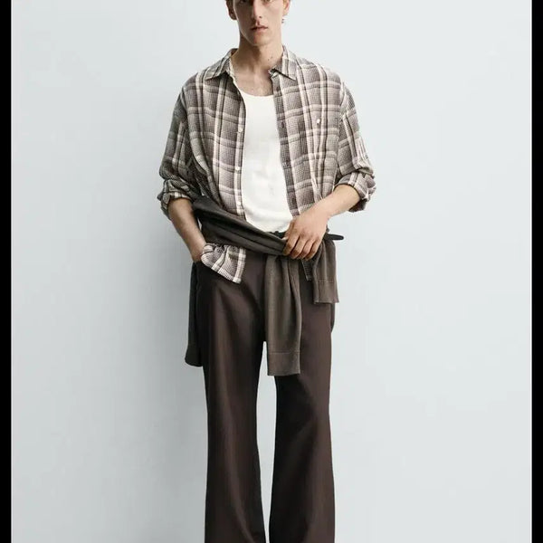 [BUNJANG] ZARA Fluid Check Shirt XL / <미착용 새상품> ZARA 자라 플루이드 체크셔츠, XL