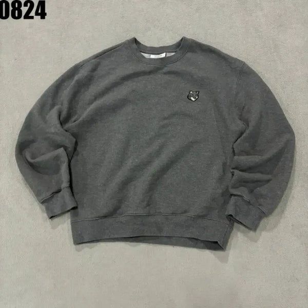 [BUNJANG] Maison Kitsuné Crewneck Sweatshirt - Grey, Size S / 메종키츠네 맨투맨 그레이 S