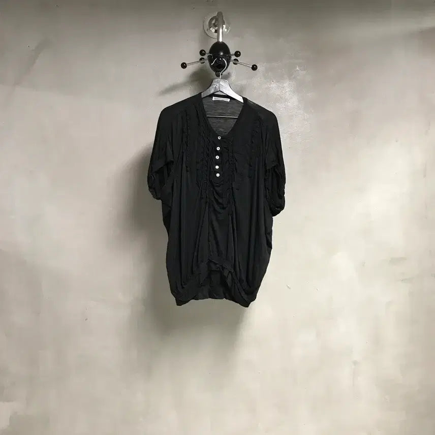 [BUNJANG] Tsumori Chisato Short Sleeve Knit Black / 츠모리치사토 반팔 니트 블랙 2(W)