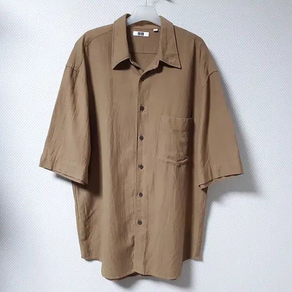 [BUNJANG] Uniqlo U Oversized Fit Short Sleeve Shirt / L/유니클로U 오버핏 반팔 셔츠/1623/상의