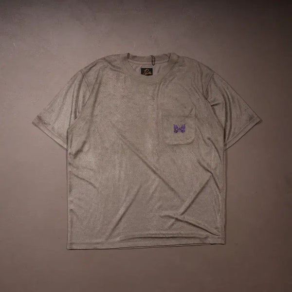 [BUNJANG] Needles Velvet Pocket T-Shirt L / 니들스 벨벳 포켓 반팔티셔츠 A1089