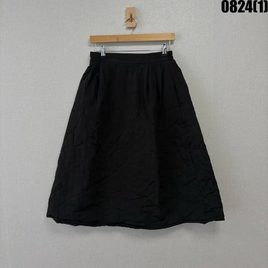 [BUNJANG] MILL STUDIO Black Quilting Long Skirt / MILL STUDIO 블랙 퀼팅 롱 스커트 f