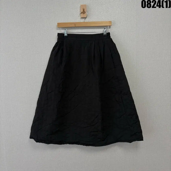 [BUNJANG] MILL STUDIO Black Quilting Long Skirt / MILL STUDIO 블랙 퀼팅 롱 스커트 f