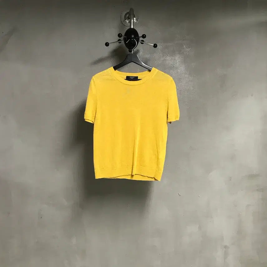 [BUNJANG] Max Mara Short Sleeve Knit Yellow S / 막스마라 반팔 니트 옐로 S(W)