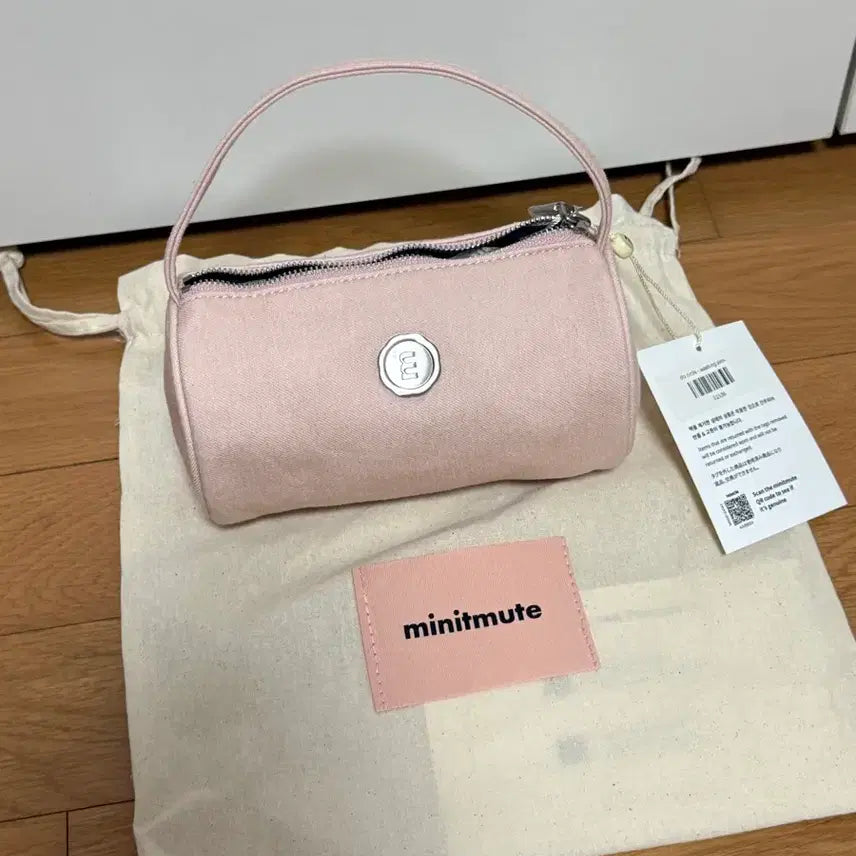 [BUNJANG] MinuteMute Closet Circle Pink Denim Bag / (정품) 미닛뮤트 클로서클 핑크데님