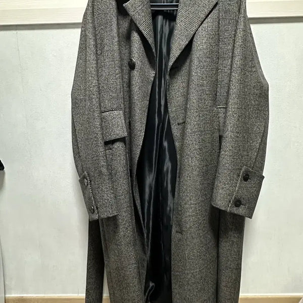 [BUNJANG] Wooyoungmi 21FW Turn-up Check Coat / [46] 21FW 우영미 턴업체크코트