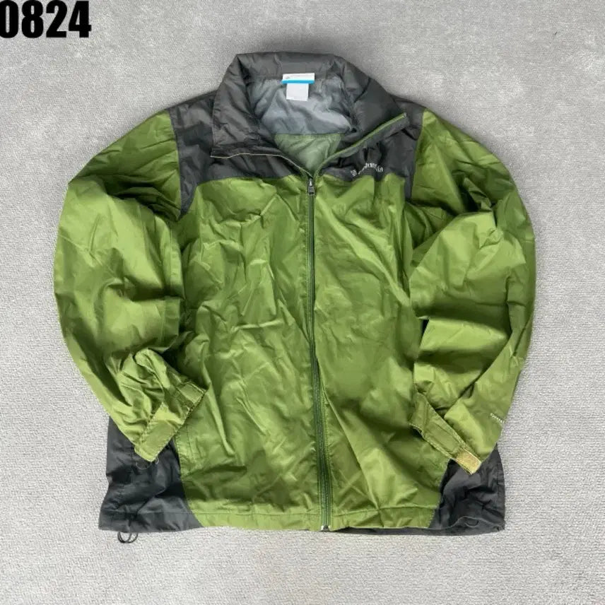 [BUNJANG] Columbia Windbreaker Jacket Green/Black M / 컬럼비아 바람막이 자켓 그린/블랙 M