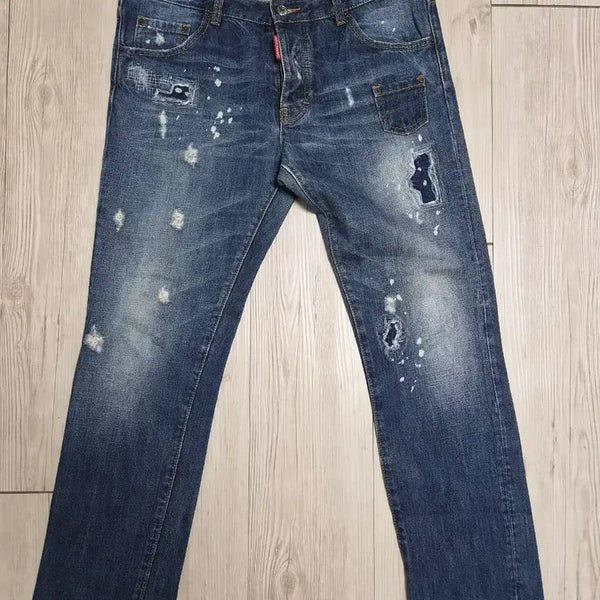 [BUNJANG] DSQUARED2 Washed Denim Jeans / 디스퀘어드2 청바지 (35)