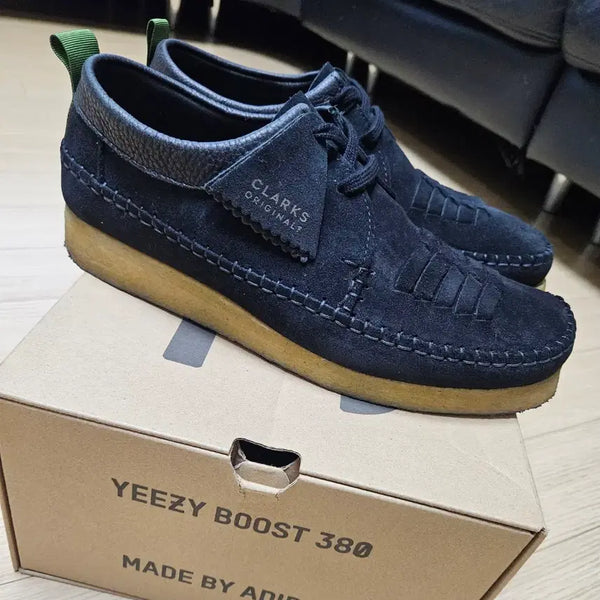 [BUNJANG] Clarks Weaver Suede Black Shoes (US 9) / 클락스 월라비 블랙 스웨이드 신발클락스 위버 스웨이드 블랙 Clarks Weaver Suede 270