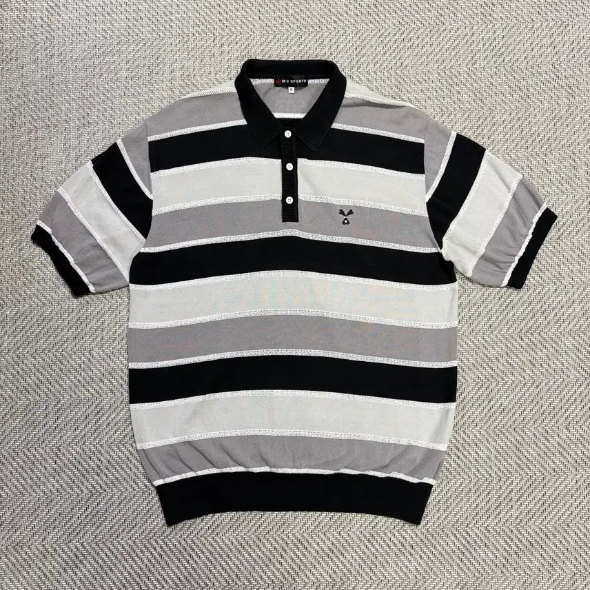 [BUNJANG] M.U. Golf Short Sleeve Knit T-Shirt / (105)엠유 골프 반팔 니트티 50