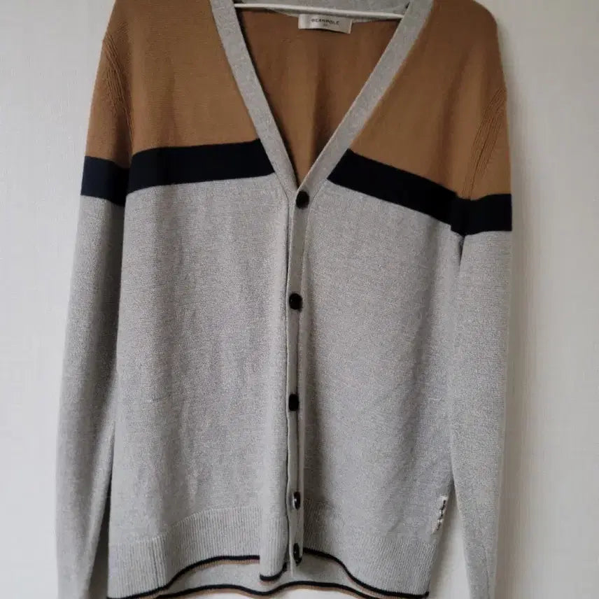 [BUNJANG] Beanpole Color-Blocked Cardigan 105 / 빈폴 배색 가디건 105