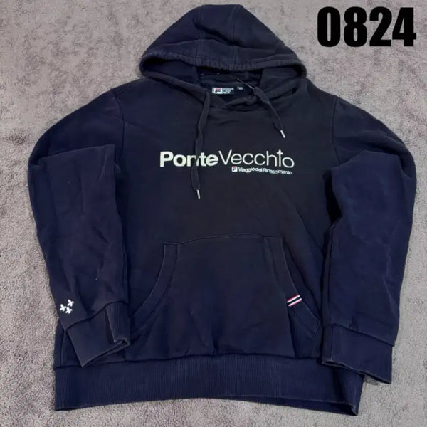 [BUNJANG] Fila Hooded Sweatshirt Navy 2XL / 필라 후드티 네이비 (2xl)