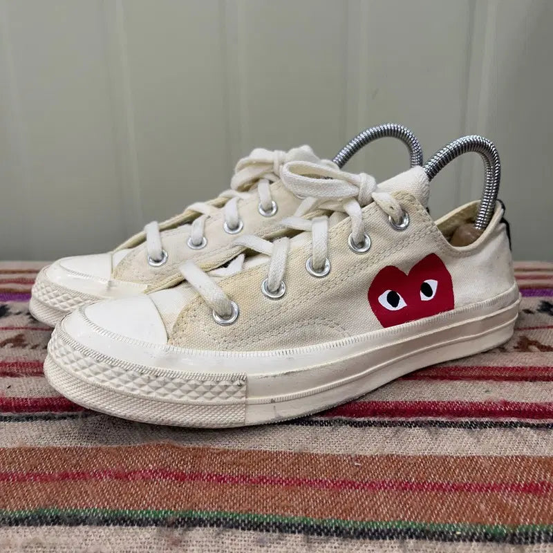 [BUNJANG] Converse x PLAY Comme des Garçons Chuck 70 Sneakers / 컨버스 x 플레이 꼼데가르송 척70 스니커즈 230 X03434