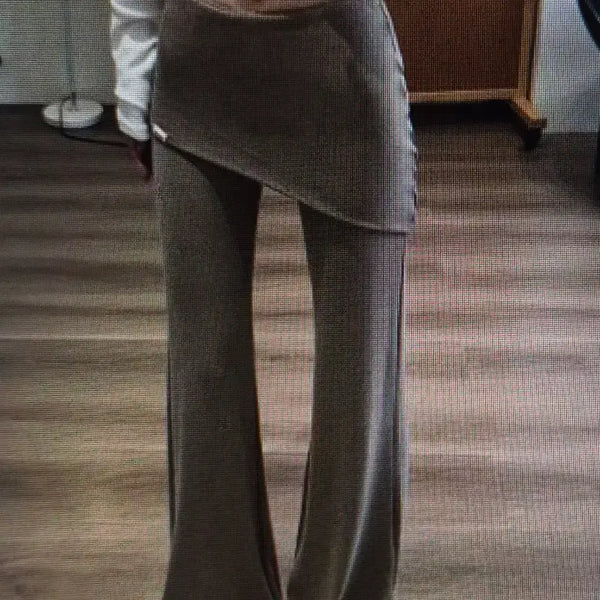 [BUNJANG] Skirt Design Wide Cotton Pants (2 Colors) / (해외배송) 스커트 디자인 와이드 팬츠 2컬러