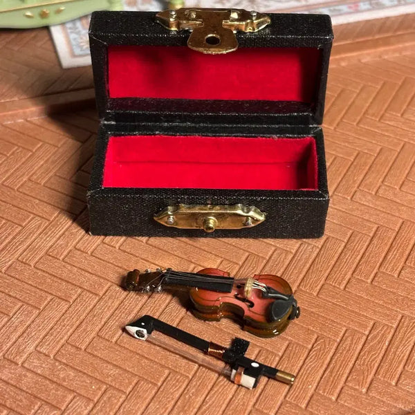 [BUNJANG] Miniature Violin Storage Case Set / 미니어처 바이올린 보관함 세트