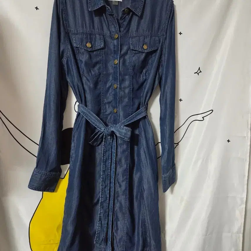 [BUNJANG] Calvin Klein Denim Shirt Dress / 캘빈클라인 데님 셔츠 원피스