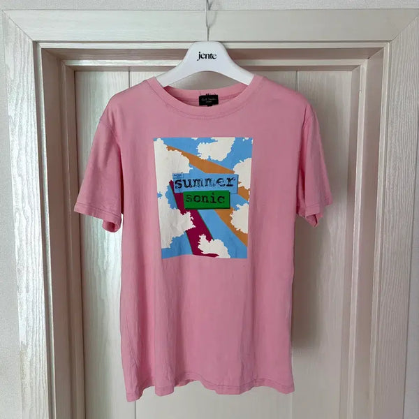 [BUNJANG] Paul Smith x Summer Sonic 05 Pink T-Shirt / 폴스미스 x 썸머소닉 05 핑크 티셔츠 섬머소닉