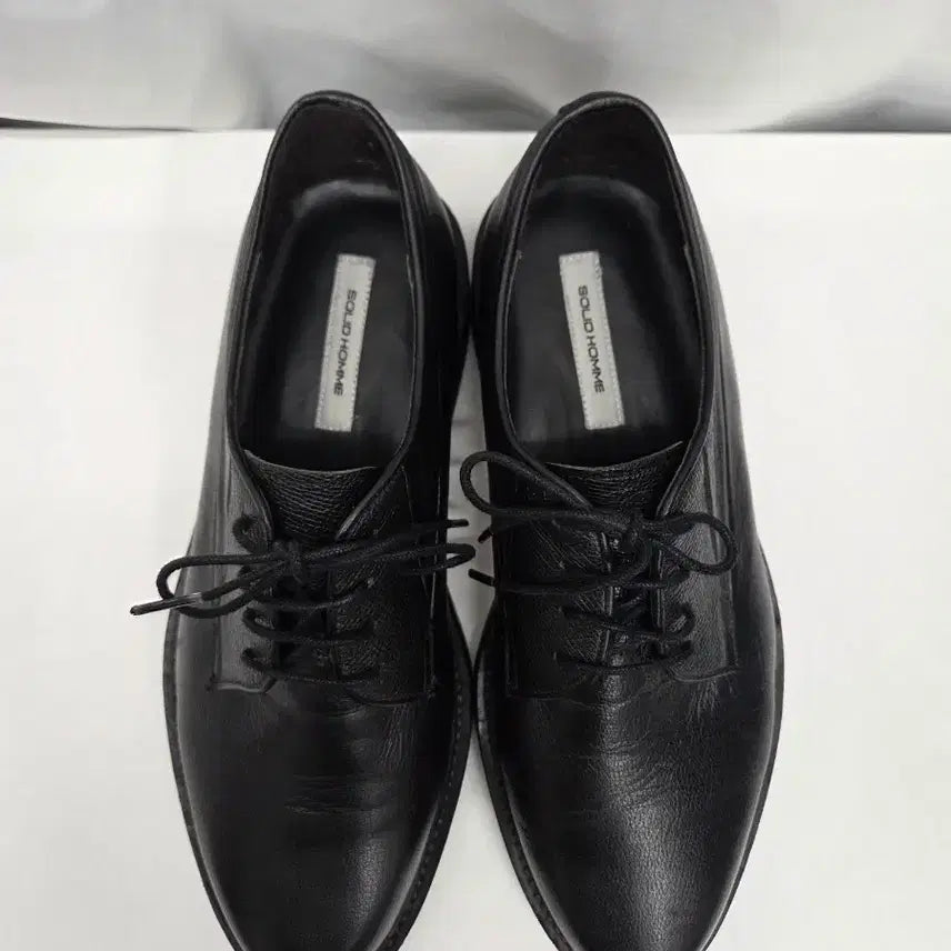 [BUNJANG] Solid Homme Derby Shoes Black / 솔리드옴므 더비슈즈 블랙