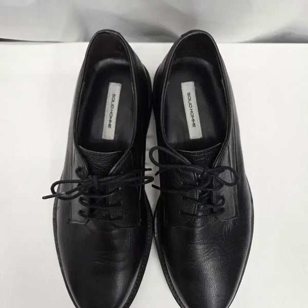 [BUNJANG] Solid Homme Derby Shoes Black / 솔리드옴므 더비슈즈 블랙