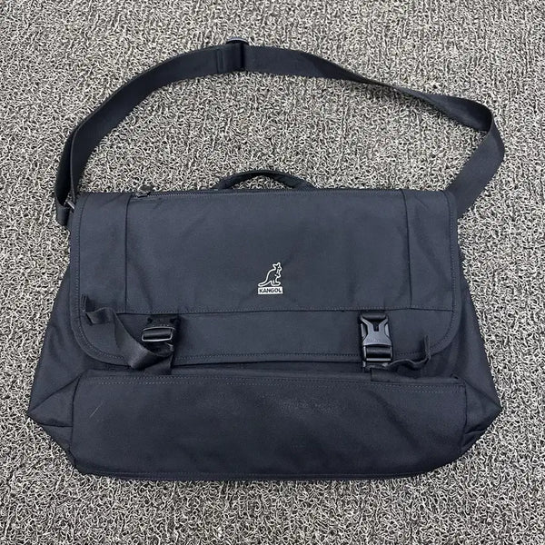 [BUNJANG] Kangol Crossbody Messenger Bag Black / 캉골 크로스백 메신저백 가방 블랙