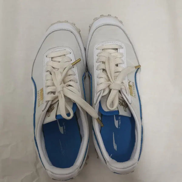 [BUNJANG] Puma Fast Rider Sneakers White Blue / 퓨마 패스트라이더 스니커즈 화이트 블루/거의 새상품