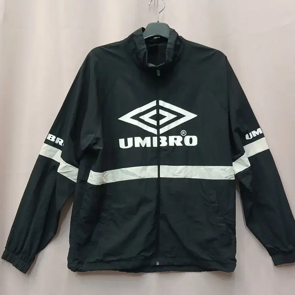 [BUNJANG] Umbro Windbreaker Jacket Black White / 엄브로 바람막이 검흰색