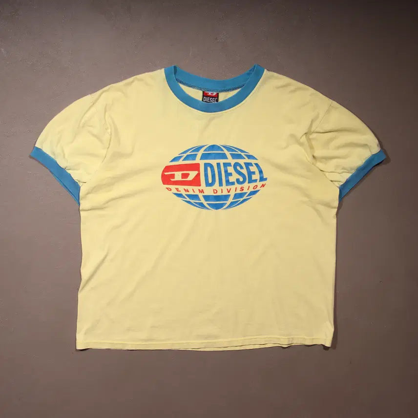 [BUNJANG] Diesel 00s Printed Ringer T-Shirt / 00's 디젤 프린팅 반팔 링거티셔츠 A1092