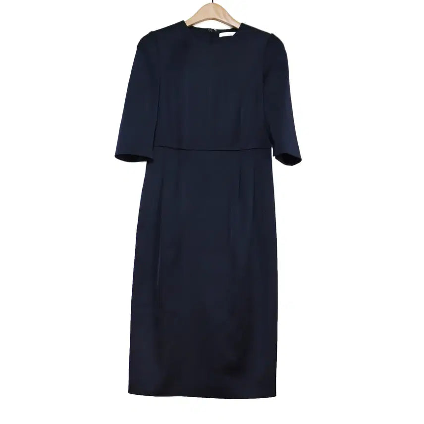 [BUNJANG] ESSENTIAL MOOD Navy Slim Long Dress Size 2 / ESSENTIAL MOOD 네이비 슬림 롱원피스 2 하객룩