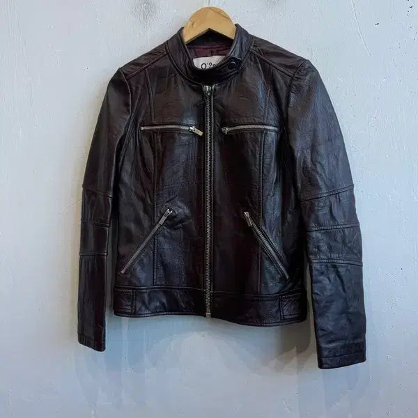 [BUNJANG] Ozcecon Lambskin Biker Jacket / 오즈세컨 양가죽 바이커 자켓