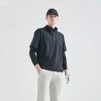 [BUNJANG] Hansem LangVvBlanc Texture Block Drawstring Pullover / 한섬 랑방블랑 텍스쳐 블록 드로우스트링 플오버