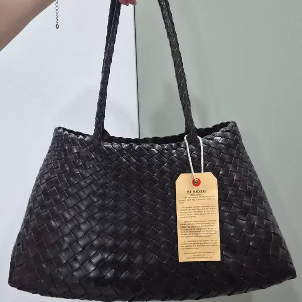 [BUNJANG] Dragon Diffusion Santa Croce Big Tote Bag Dark Brown / 드래곤디퓨전 산타크로체 빅 다크브라운(택,이너백O)