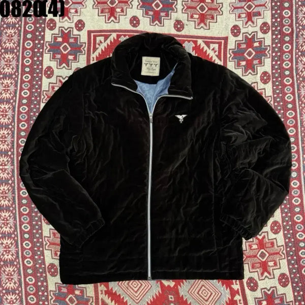 [BUNJANG] Youngdo Velvet Three Eagle Velvet Jacket Black / 영도벨벳 쓰리에이글 벨벳 자켓 블랙 0820