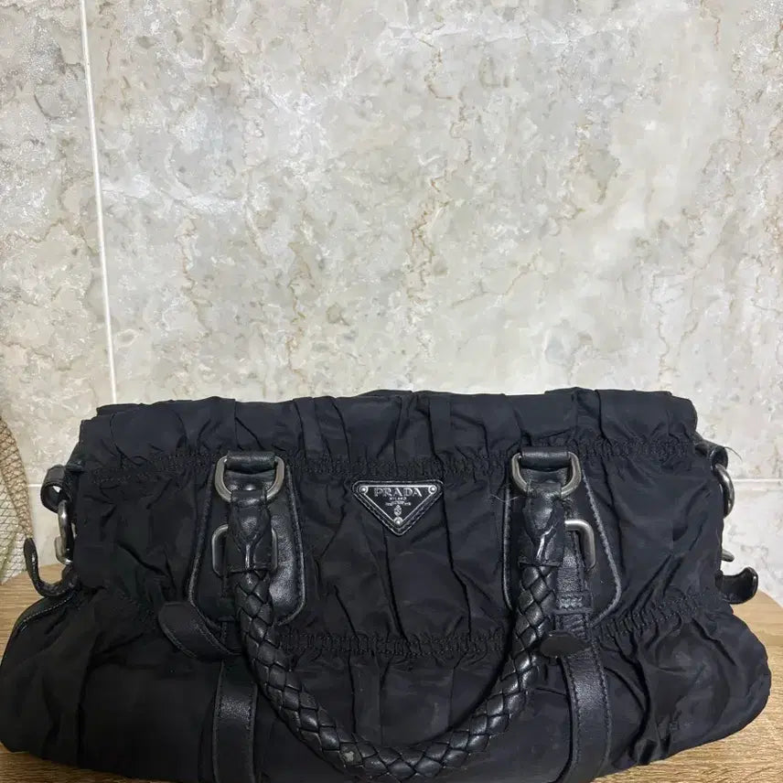 [BUNJANG] Prada Pocono Leather Gaufre Bag / 정품 프라다 포코노 가죽 고프레 가방