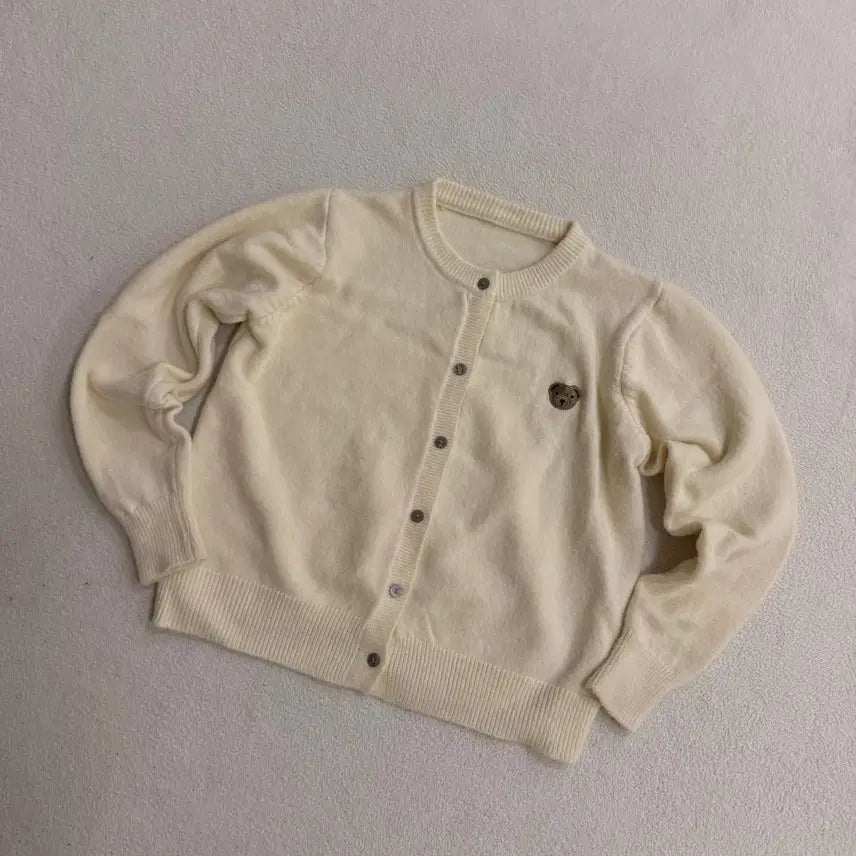 [BUNJANG] Vintage Bear Patch Cardigan / 실측확인 빈티지 곰돌이 패치 가디건 0818T2