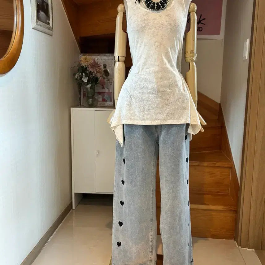 [BUNJANG] Oatmid Basic Sleeveless Top / 오트밓 나시