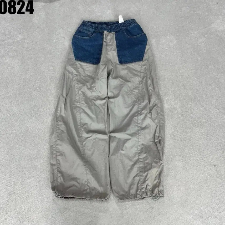 [BUNJANG] COOR Denim Color-Block Cargo Pants / COOR 청바지 배색 카고 바지 F