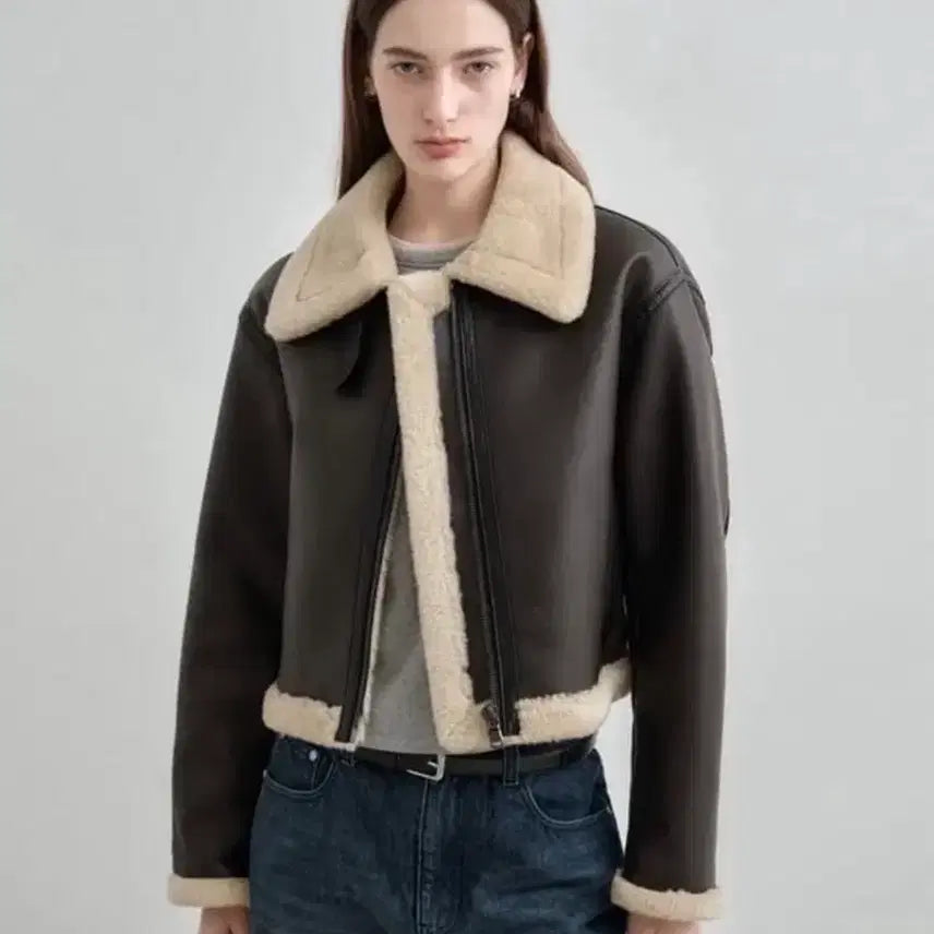 [BUNJANG] Mongdol Shearling Brown / 몽돌 무스탕 브라운