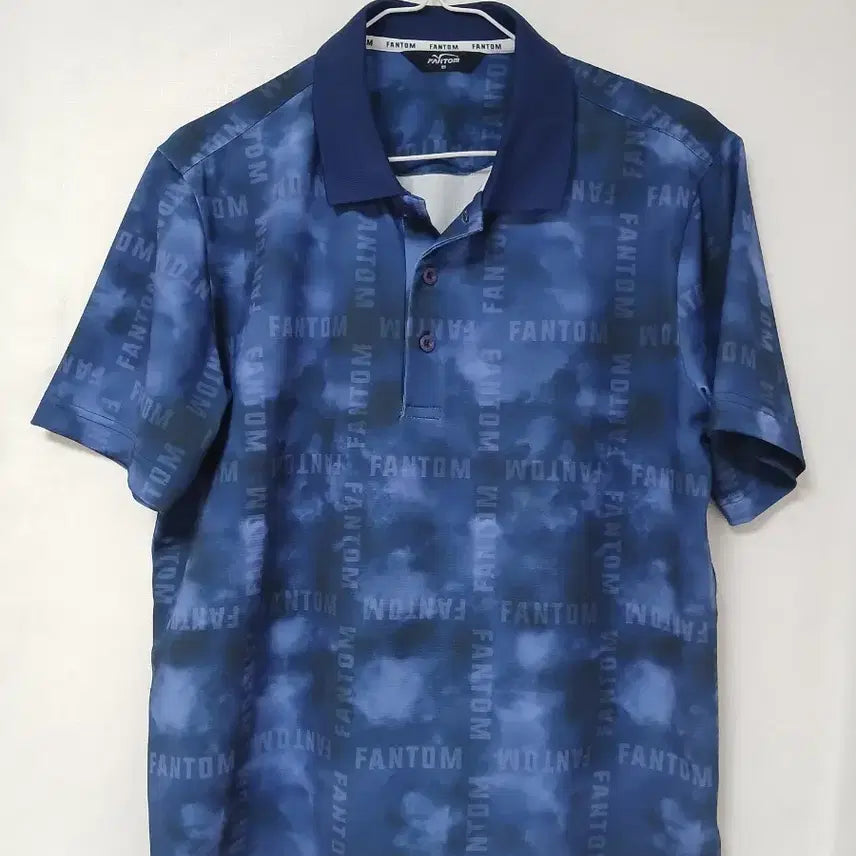 [BUNJANG] Phantom Print Collar Short Sleeve T-Shirt Size 95 / 펜텀 프린트 카라 반팔 티셔츠 95