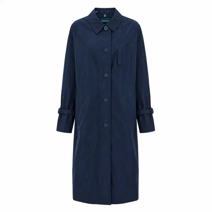[BUNJANG] Roksanda x Lululemon Navy Long Coat / L 록산다X룰루레몬 네이비 롱 코트 0823